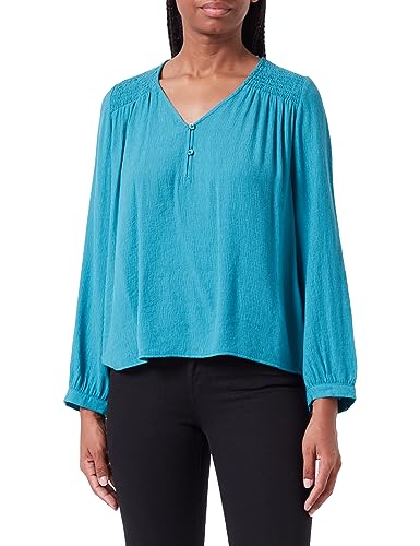 s.Oliver Damen Bluse Langarm Blue Green 36 von s.Oliver