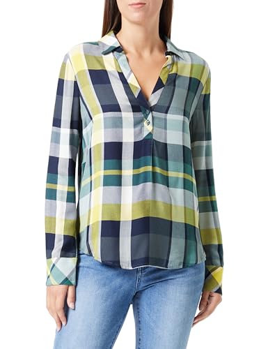 s.Oliver Damen Bluse Langarm Blue Green 38 von s.Oliver