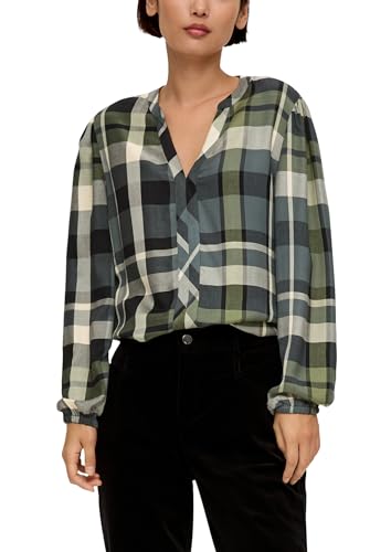 s.Oliver Damen Bluse Langarm Green, 34 von s.Oliver