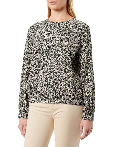s.Oliver Damen 2140590 Bluse Langarm, 79A6 Mehrfarbig|Olive, 40 von s.Oliver