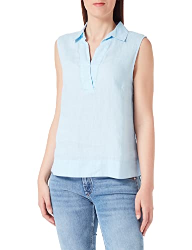 s.Oliver Damen Bluse ärmellos, Blau, 36 von s.Oliver