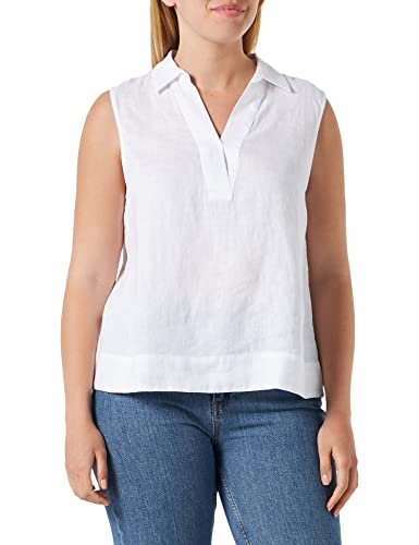 s.Oliver Damen Bluse ärmellos, Weiß, 34 von s.Oliver