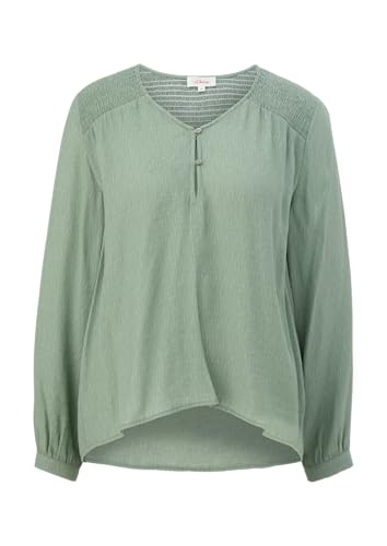 s.Oliver Damen Bluse Langarm Green 34 von s.Oliver