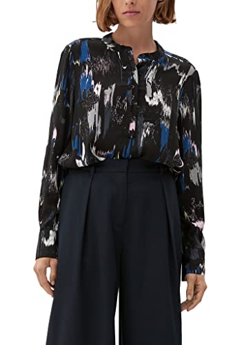 s.Oliver Damen Blusen, Schwarz, 38 EU von s.Oliver
