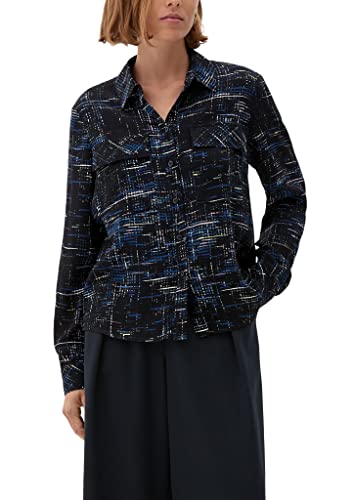 s.Oliver Damen Blusen, Schwarz, 46 EU von s.Oliver