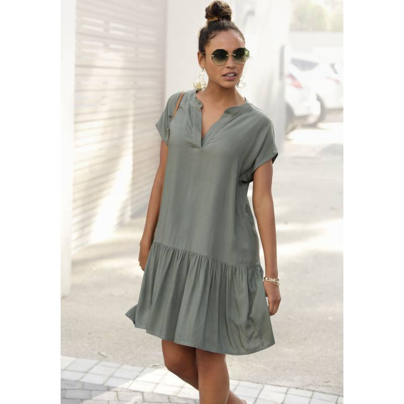 S.OLIVER Blusenkleid Damen khaki Gr.40 von s.Oliver