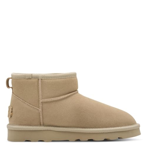 s.Oliver Damen Boots aus Leder Gefüttert, Beige (Beige), 37 EU von s.Oliver