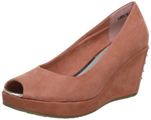 s.Oliver Damen Casual Peep-Toe, Pink (Candy 535) von s.Oliver