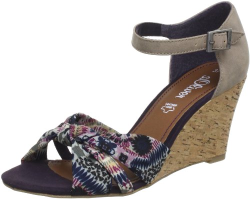 s.Oliver Damen Casual Sandalen, Violett (Petrol Comb 730) von s.Oliver