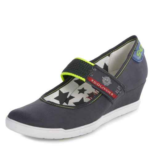 s.Oliver Damen Casual Slipper, Blau (Navy/Neon 863) von s.Oliver