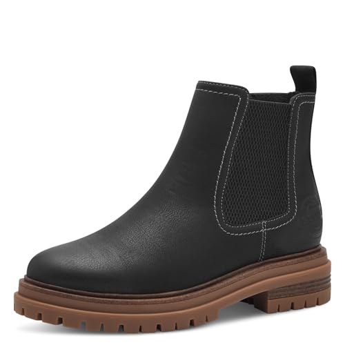 s.Oliver Damen Chelsea Boots Elegant Vegan, Schwarz (Black), 40 EU von s.Oliver