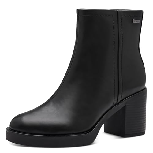 s.Oliver Damen Chelsea Boots mit Blockabsatz Elegant, Schwarz (Black), 41 EU von s.Oliver
