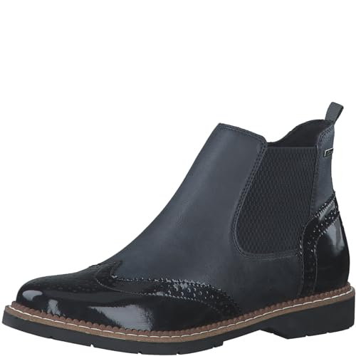 s.Oliver Damen Chelsea Boots mit Reißverschluss Elegant, Blau (Navy Comb.), 40 EU von s.Oliver