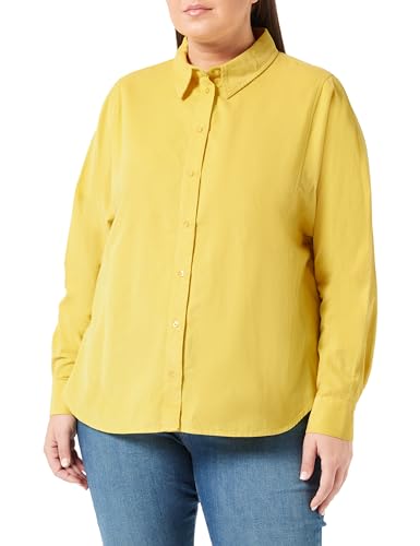 s.Oliver Damen Cord Bluse Yellow 40 von s.Oliver