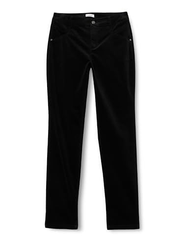 s.Oliver Damen Cord-Hose, Relaxed Fit Black, 42 von s.Oliver