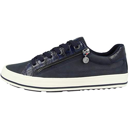 s.Oliver Damen Da-Schnürer Sneaker, Blau, 38 EU von s.Oliver