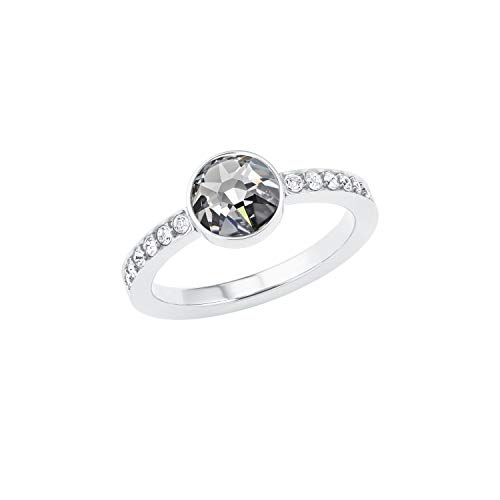 s.Oliver Ring Edelstahl Damen Ringe, mit Kristall, Silber, Kommt in Schmuck Geschenk Box, 2026152 von s.Oliver