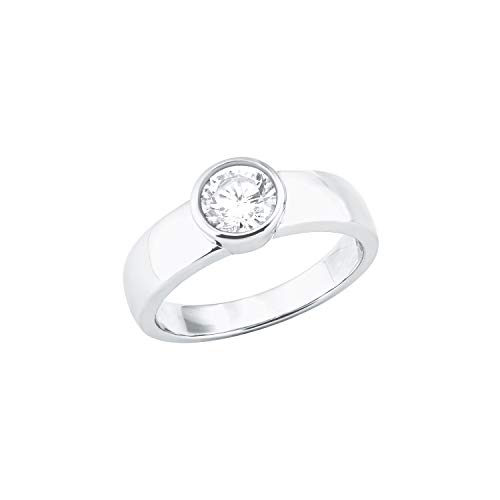 s.Oliver Ring 925 Sterling Silber Damen Ringe, mit Zirkonia synth., Silber, Kommt in Schmuck Geschenk Box, 2027573 von s.Oliver