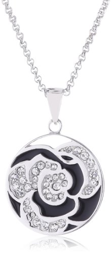 s.Oliver Damen-Halskette 925 Sterling Silber 64 Zirkonia mehrfarbig 45 cm 438414 von s.Oliver