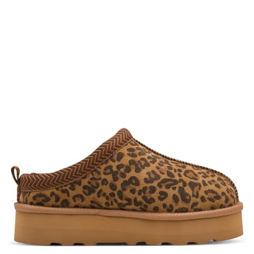 s.Oliver Damen Pantoletten aus Leder zum Reinschlüpfen, Mehrfarbig (Leopard), 38 EU von s.Oliver