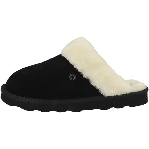 s.Oliver Damen Pantoffeln zum Reinschlüpfen Flauschig, Schwarz (Black), 38 EU von s.Oliver