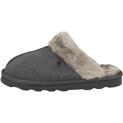 s.Oliver Damen Pantoffeln zum Reinschlüpfen Flauschig, Grau (Graphite), 38 EU von s.Oliver