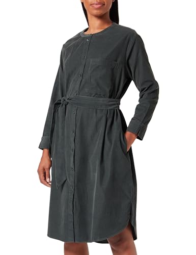 s.Oliver Damen Hemdblusenkleid aus Cord Green 38 von s.Oliver