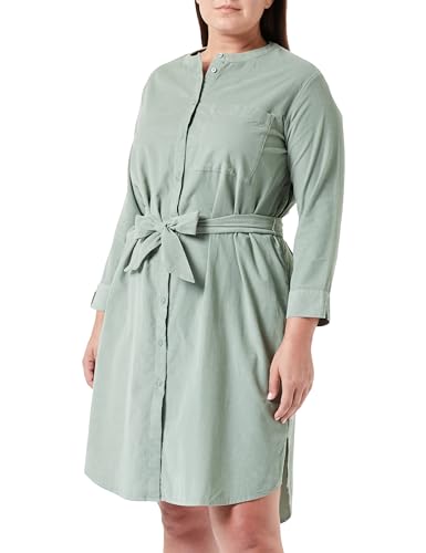 s.Oliver Damen 2136280 Hemdblusenkleid aus Cord, Green, 38 von s.Oliver