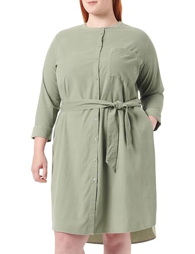 s.Oliver Damen Hemdblusenkleid aus Cord Green 42 von s.Oliver