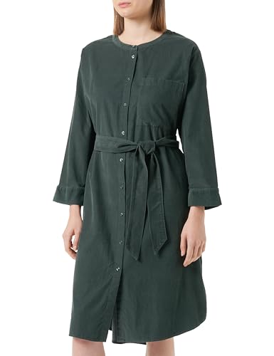 s.Oliver Damen Hemdblusenkleid aus Cord Green 44 von s.Oliver