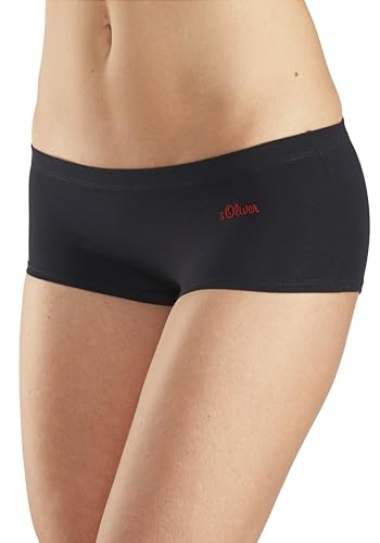 s.Oliver Damen 540312 Hipster-Höschen, 3xschwarz, 32-34 EU von s.Oliver