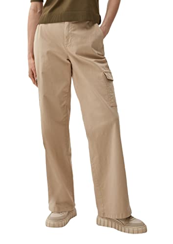 s.Oliver Damen Hose, Cargo Hose Wide Leg, Brown, 36 EU von s.Oliver