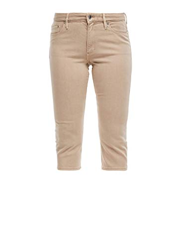 s.Oliver Damen 04.899.72.7233 Hose 3/4 Jeans-Shorts, beige, 34 von s.Oliver