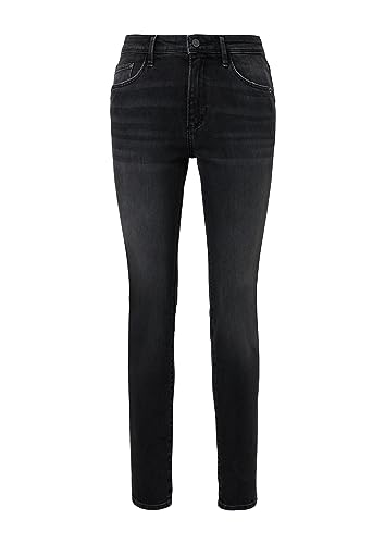 s.Oliver Damen Jeans-Hose Slim Leg Grey/Black 38 von s.Oliver