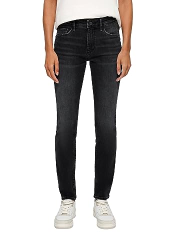 s.Oliver Damen Jeans-Hose Slim Leg Grey/Black 42 von s.Oliver