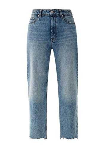 s.Oliver Damen Jeans Jeans Karolin cropped straight leg, Light Blue Denim,W 40 von s.Oliver