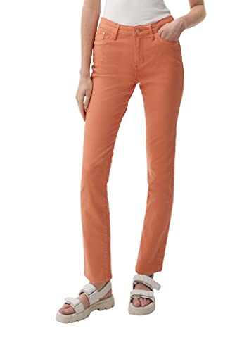 s.Oliver Damen Jeans-hose, Jeans Hose Betsy Slim, Orange, 34W / 32L EU von s.Oliver