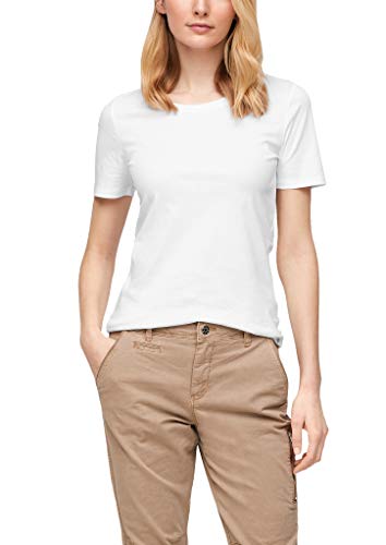 s.Oliver Damen 120.11.899.12.130.2060837 T-Shirt, White, 38 von s.Oliver