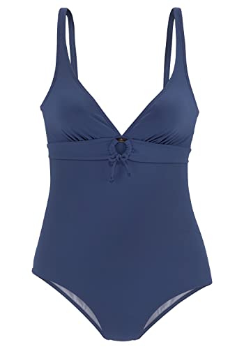 s.Oliver Damen KAT-56 Badeanzug, blau, 46 IT/B von s.Oliver