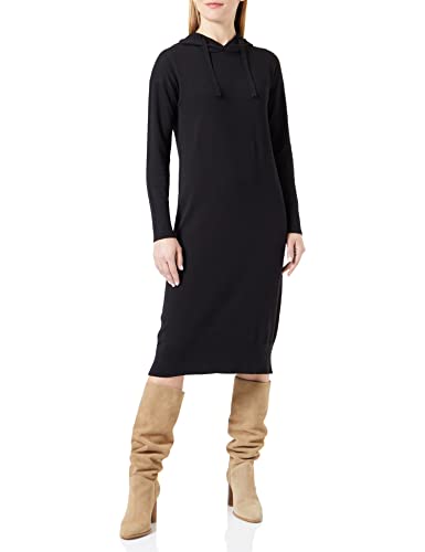 s.Oliver Women's 2121294 Strickkleid mit Kapuze, schwarz, 46 von s.Oliver