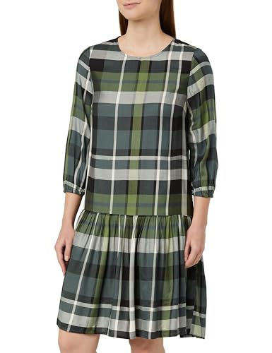 s.Oliver Damen Kleid kariert Green, 38 von s.Oliver