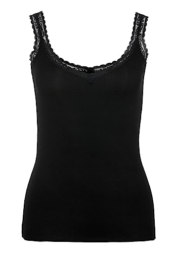 s.Oliver Damen LD-1SP Trägershirt/Cami Shirt, schwarz, 40-42 von s.Oliver