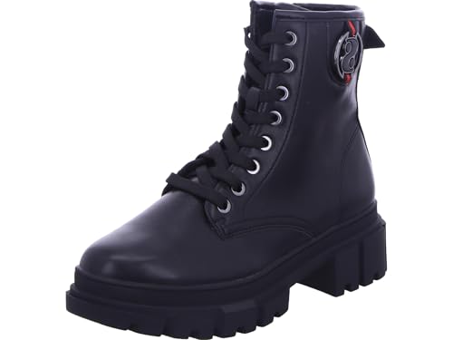s.Oliver Damen Stiefeletten ohne Absatz zum Schnüren Vegan, Schwarz (Black), 41 EU von s.Oliver