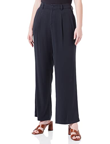 s.Oliver Damen Lang, Hose lang Wide Leg, Dark Grey, 38 EU von s.Oliver