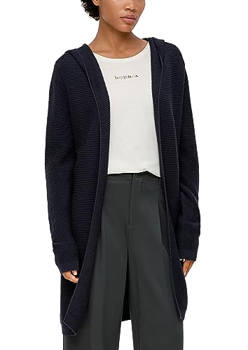 s.Oliver Damen Long Cardigan Rippstrick BLUE 38 von s.Oliver