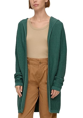 s.Oliver Damen Long Cardigan Rippstrick BLUE GREEN 36 von s.Oliver