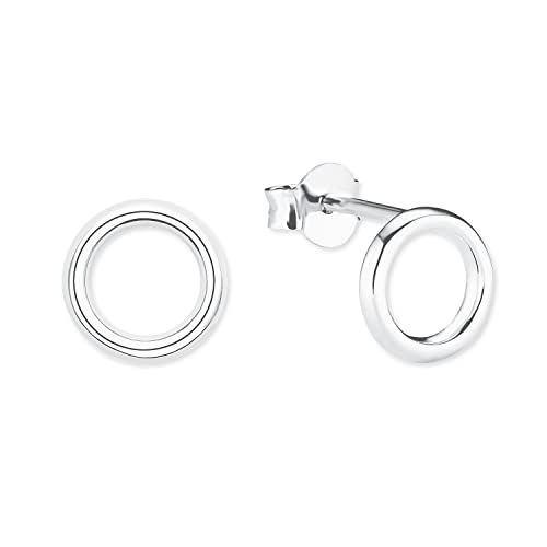 s.Oliver Ohrstecker 925 Sterling Silber Damen Ohrschmuck, 0,8 cm, Silber, Kommt in Schmuck Geschenk Box, 2021807 von s.Oliver