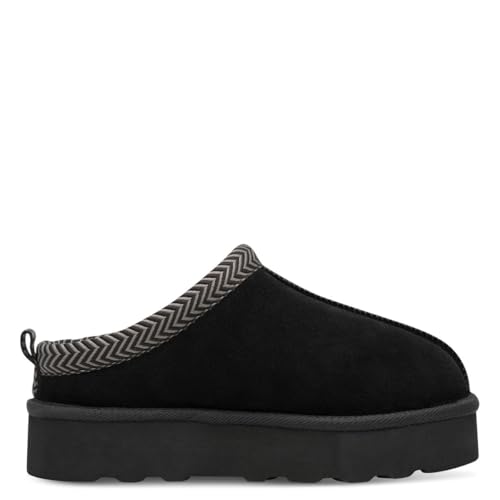 s.Oliver Damen Pantoletten aus Leder zum Reinschlüpfen, Schwarz (Black), 41 EU von s.Oliver