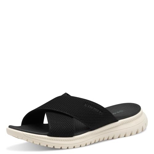 s.Oliver Damen Pantoletten mit Chunky-Sohle Leicht, Schwarz (Black), 42 EU von s.Oliver