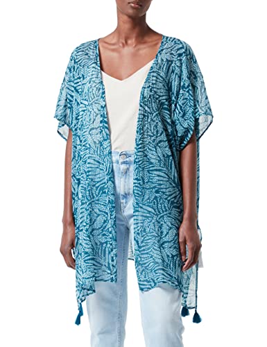 s.Oliver Damen Poncho, Aquamarin, Einheitsgröße EU von s.Oliver